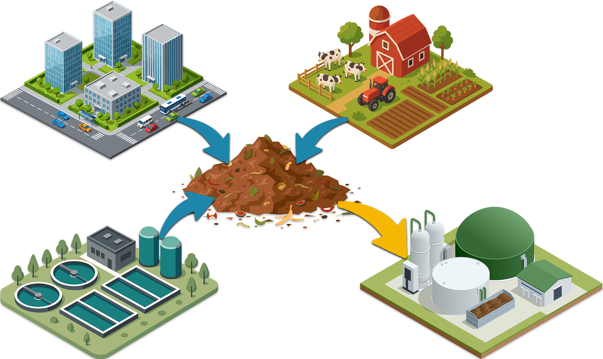 Waste to energy illustration